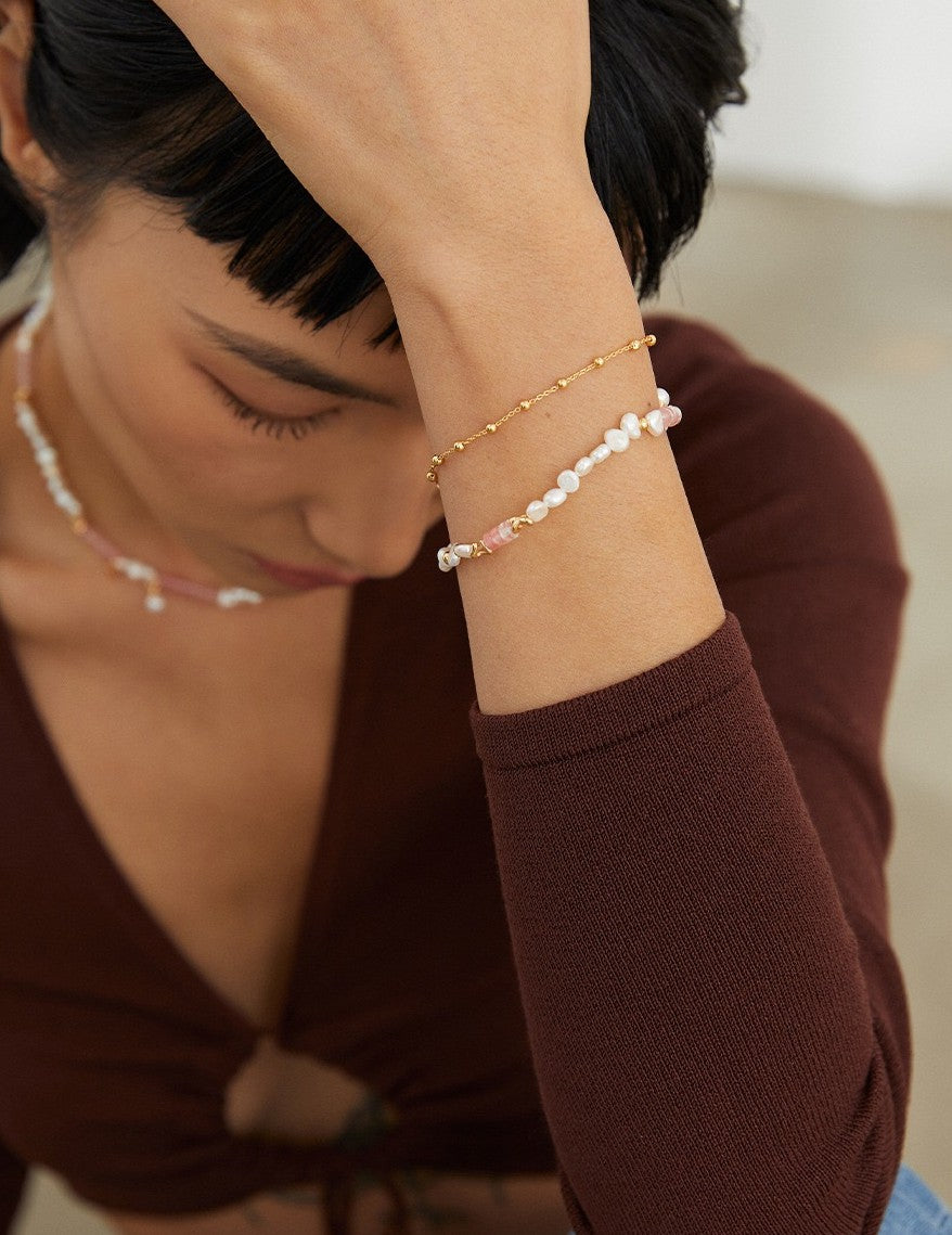 Sterling silver minimalist Bracelet & Necklace